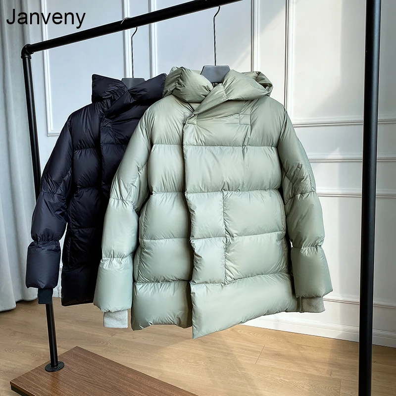 Janveny зимнее пальто для женщин 2021 толстая 90% белая куртка на утином пуху короткая мягкая однотонная Свободная Женская парка с капюшоном
Janveny зимнее пальто для женщин 2021 толстая 90% белая куртка на утином пуху короткая мягкая однотонная Свободная Женская парка с капюшоном