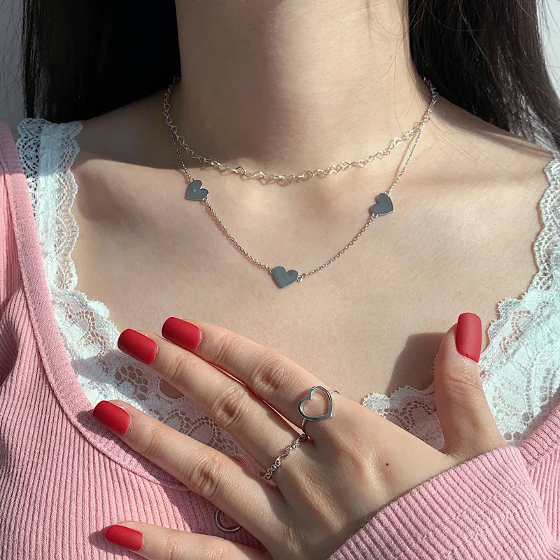 Kpop Vintage Goth Aesthetic Heart Pendant Metal Clavicle Chain Choker Necklace For Women Egirl Party Valentines Gifts Jewellery
Kpop Vintage Goth Aesthetic Heart Pendant Metal Clavicle Chain Choker Necklace For Women Egirl Party Valentines Gifts Jewellery