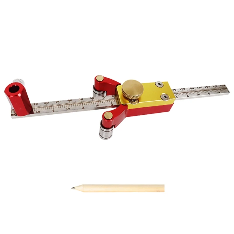 3 in1 Scriber Aluminium Alloy Scribe Tool Line/Arcs/Height Drawing Metric/Inch Scriber Compatible w/ Woodworkig 0-200mm
3 in1 Scriber Aluminium Alloy Scribe Tool Line/Arcs/Height Drawing Metric/Inch Scriber Compatible w/ Woodworkig 0-200mm