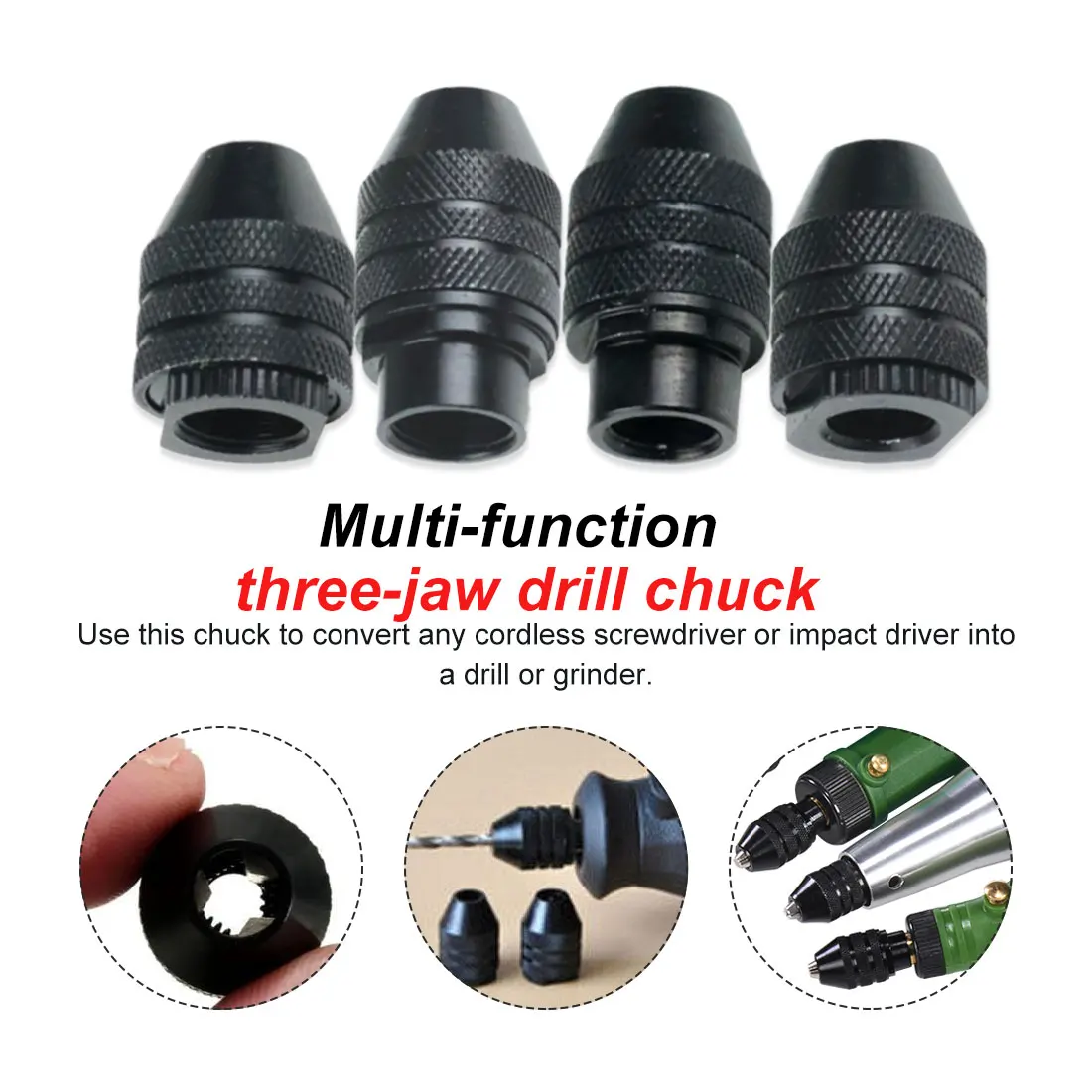 0.5-3.2mm Flexible Shaft Keyless Drill Chuck Thread 9/32-40 for Dremel 4000 3000 8200 Grinder Rotary Tool M8x0.75mm/ M7x0.75mm
0.5-3.2mm Flexible Shaft Keyless Drill Chuck Thread 9/32-40 for Dremel 4000 3000 8200 Grinder Rotary Tool M8x0.75mm/ M7x0.75mm