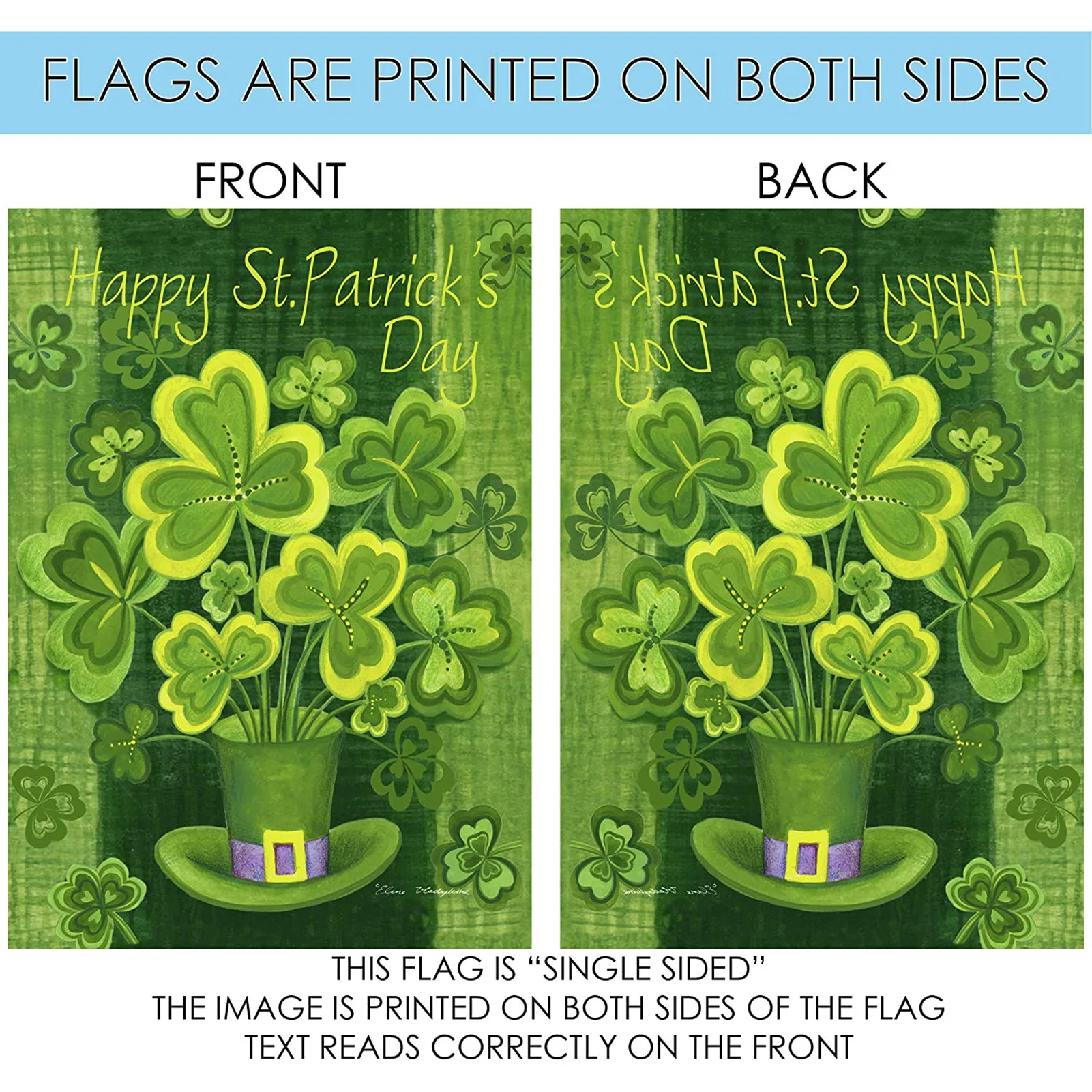 1PCS 30x45CM St Patrick's Day Garden Flag Shamrock Flag Weatherproof Flag Outdoor Yard Porch Decorations
1PCS 30x45CM St Patrick's Day Garden Flag Shamrock Flag Weatherproof Flag Outdoor Yard Porch Decorations