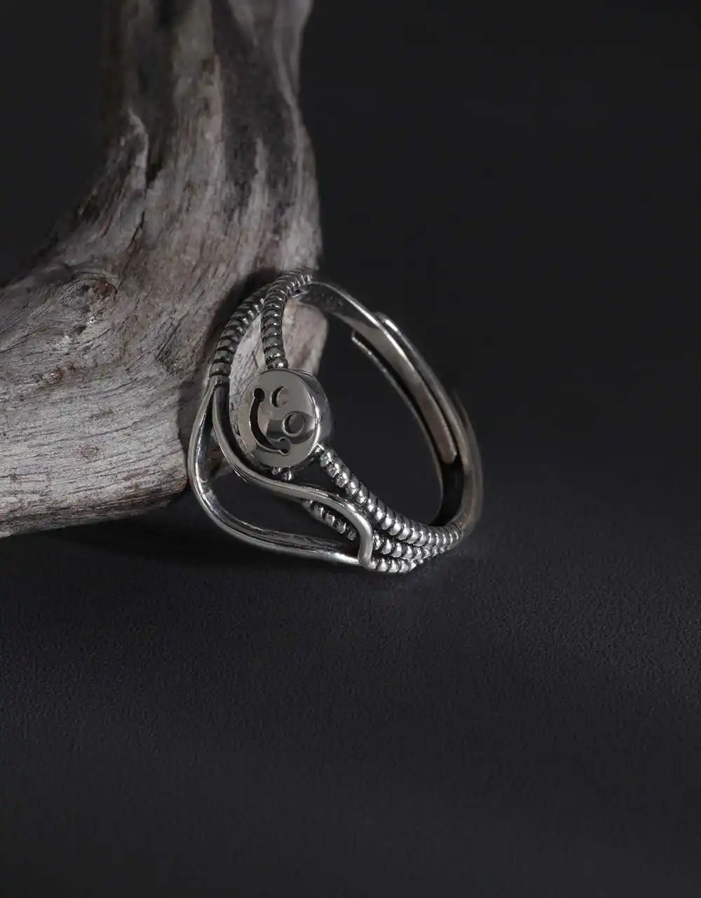 New 925 Sterling Silver for Women Ring Fashion Multilayer Smiley Women Ring Couple Adjustable Size Ring Thai Silver Jewelry
New 925 Sterling Silver for Women Ring Fashion Multilayer Smiley Women Ring Couple Adjustable Size Ring Thai Silver Jewelry