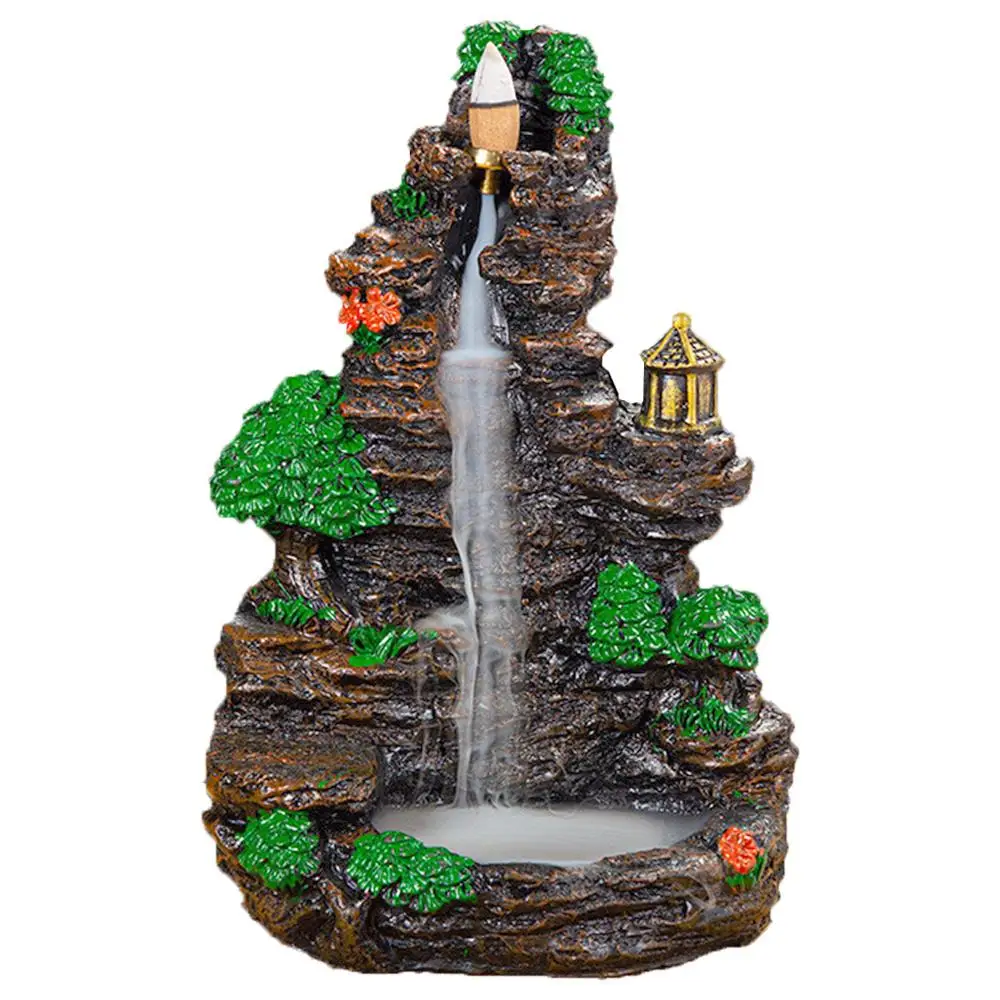 Backflow Furnishings Supply Incense Burner Moutain Designed Flowing Ceramic Living Room Ornaments Resin Glaze Tower Waterfall
Backflow Furnishings Supply Incense Burner Moutain Designed Flowing Ceramic Living Room Ornaments Resin Glaze Tower Waterfall