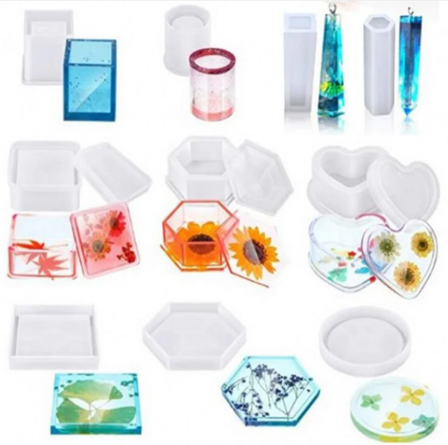 Variety storage boxes 3D spherical cylindrical silicone mirror mold crystal column pendant resin epoxy resin jewelry set-1
Variety storage boxes 3D spherical cylindrical silicone mirror mold crystal column pendant resin epoxy resin jewelry set-1
