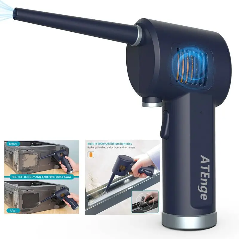 Compressed Air Duster, New Generation Canned Air,Electric Air Can for Computer Keyboard Electronics Cleaning,Cordless Air Blower
Compressed Air Duster, New Generation Canned Air,Electric Air Can for Computer Keyboard Electronics Cleaning,Cordless Air Blower