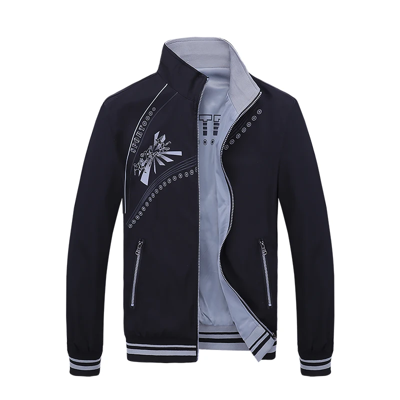 Men's Jacket New Spring Autumn Double-side Jacket Male Fashion Print Coats Casual Sportswear Jacket Slim Fit Stand Collar Coat
Men's Jacket New Spring Autumn Double-side Jacket Male Fashion Print Coats Casual Sportswear Jacket Slim Fit Stand Collar Coat