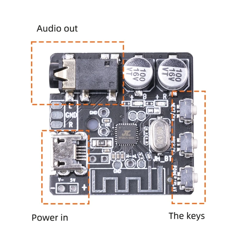 Микро-Usb Bluetooth-совместимый модуль 5 0 для самостоятельной сборки платы
