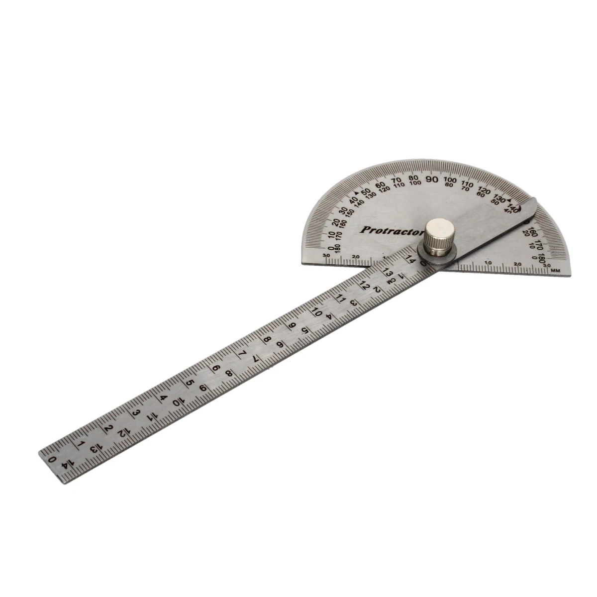Utoolmart New Protractor Ruler 0-180 Stainless Steel Polished Angle Finder 90x150mm Protractor Adjustable Goniometer 1pcs 
Utoolmart New Protractor Ruler 0-180 Stainless Steel Polished Angle Finder 90x150mm Protractor Adjustable Goniometer 1pcs
