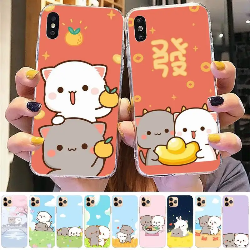 Peach Cat Cute Cartoon Couple Phone Case for iphone 13 11 12 pro XS MAX 8 7 6 6S Plus X 5S SE 2020 XR case
Peach Cat Cute Cartoon Couple Phone Case for iphone 13 11 12 pro XS MAX 8 7 6 6S Plus X 5S SE 2020 XR case