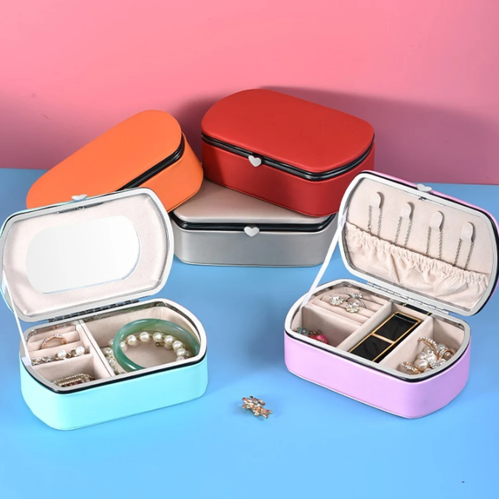 Simple Jewelry Box Faux PU Leather Earrings Necklace Bracelet Storage European Style Portable Travel Jewellery Organizer
Simple Jewelry Box Faux PU Leather Earrings Necklace Bracelet Storage European Style Portable Travel Jewellery Organizer