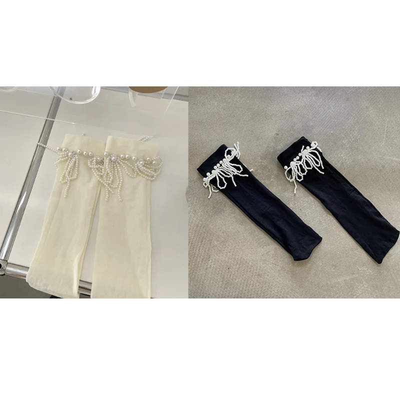 MXMA Japanese Lolita Women Jewelry Calf Socks Vintage Imitation Pearl Beaded Tassels Bowknot Kawaii Princess Tube Hosiery Knee
MXMA Japanese Lolita Women Jewelry Calf Socks Vintage Imitation Pearl Beaded Tassels Bowknot Kawaii Princess Tube Hosiery Knee