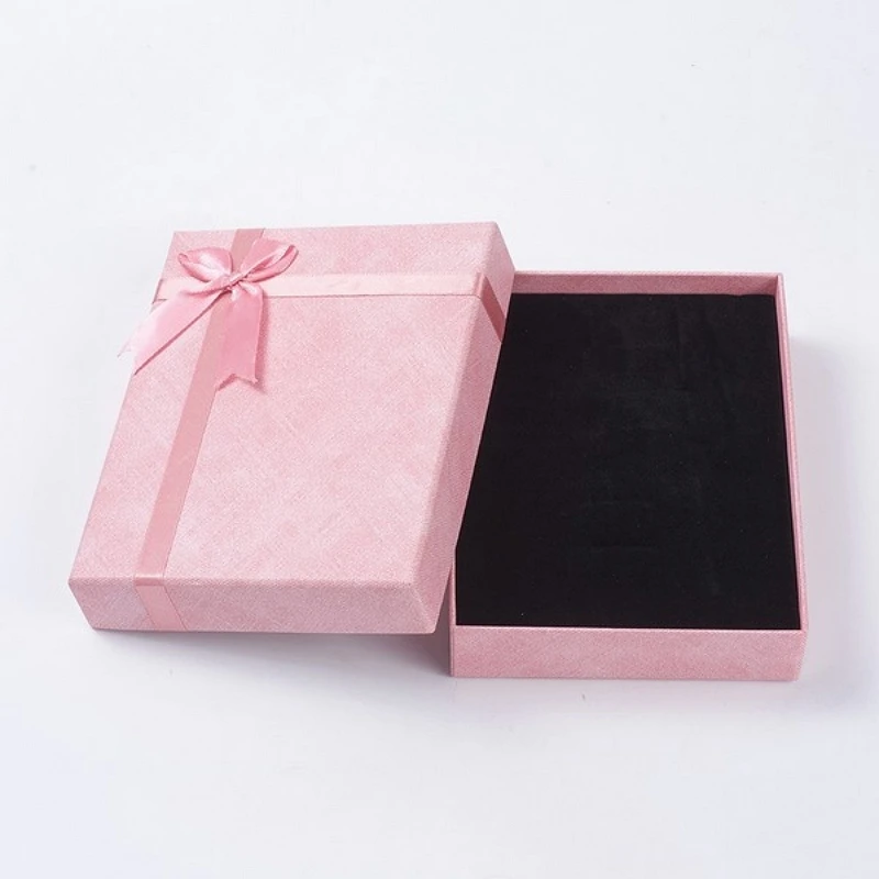 8Pcs Rectangle Cardboard Jewelry Boxes for Earrings Necklace Bracelet Display Storage Gift Box with Sponge Pad 16x12.5x3.6cm
8Pcs Rectangle Cardboard Jewelry Boxes for Earrings Necklace Bracelet Display Storage Gift Box with Sponge Pad 16x12.5x3.6cm