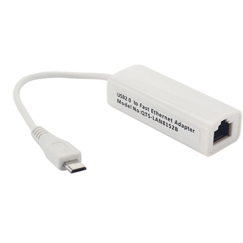 Micro USB to RJ45 Network Wired Adapter for Raspberry Pi ZERO/ZERO W/ZERO WH AXYB
Micro USB to RJ45 Network Wired Adapter for Raspberry Pi ZERO/ZERO W/ZERO WH AXYB