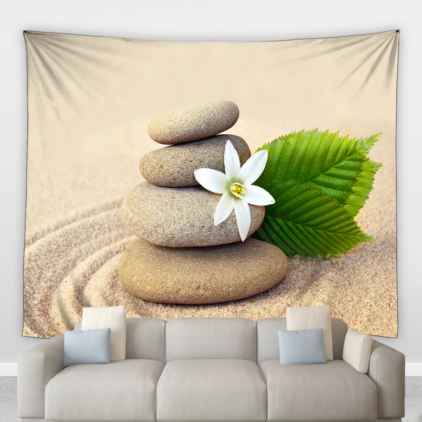 Beach Zen Stone Big Tapestry Green Leaf Pink White Flower Pretty Butterfly Living Room Bedroom Wall Hanging Blanket Home Decor
Beach Zen Stone Big Tapestry Green Leaf Pink White Flower Pretty Butterfly Living Room Bedroom Wall Hanging Blanket Home Decor