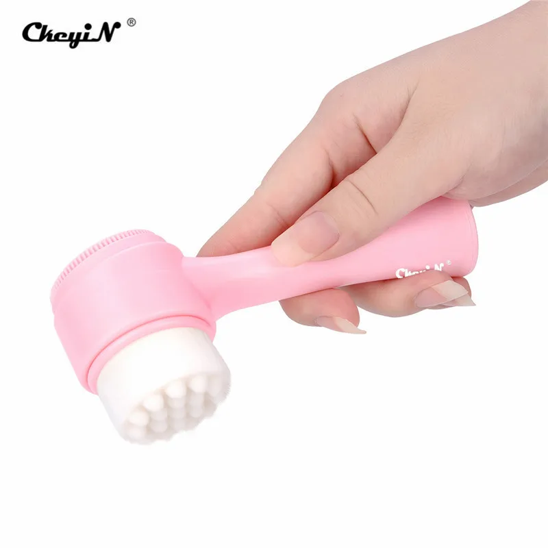 Handhold Double Sides Facial Cleaning Brush Multifunctional Facial Cleaning Massage Tool Blackhead Exfoliator Brush Face Washing
Handhold Double Sides Facial Cleaning Brush Multifunctional Facial Cleaning Massage Tool Blackhead Exfoliator Brush Face Washing
