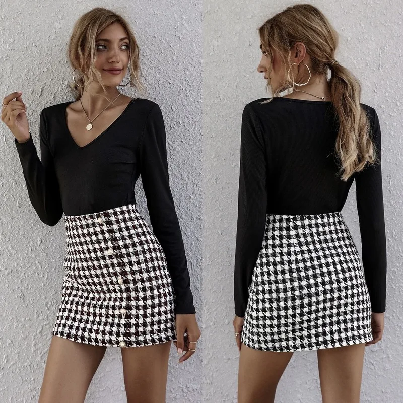 European and American women's 2021 spring and autumn new skirts fashion temperament commuter plaid skirt A-line skirt
European and American women's 2021 spring and autumn new skirts fashion temperament commuter plaid skirt A-line skirt