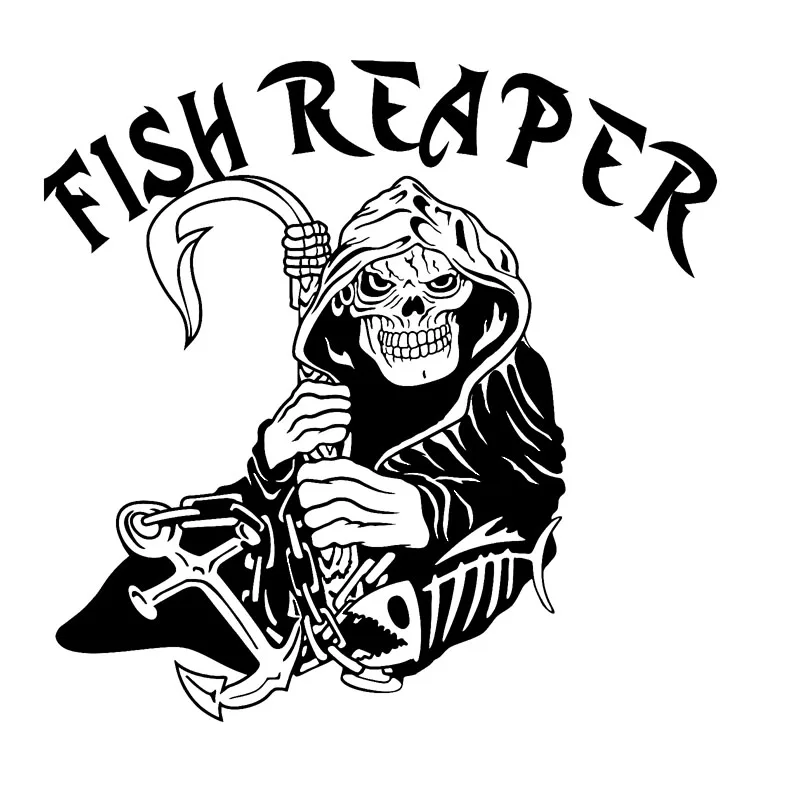 Fish Harvester Fishing Harvester Skull Car Applique Car Decoration Personality Pvc Waterproof Applique Black/white, 15cm*15cm
Fish Harvester Fishing Harvester Skull Car Applique Car Decoration Personality Pvc Waterproof Applique Black/white, 15cm*15cm