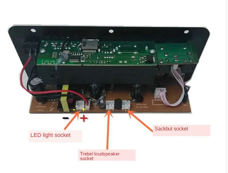 Power amplifier board built-in Bluetooth radio plug dual microphone jack adjustable reverb 12V/24V/220V universal
Power amplifier board built-in Bluetooth radio plug dual microphone jack adjustable reverb 12V/24V/220V universal