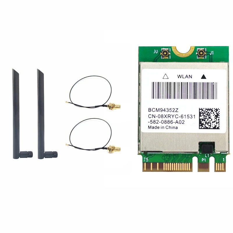 Сетевая карта с антенной 8 дБ BCM94352Z 1200 Мбит/с 5G/2,4G двухдиапазонный BT4.0 M.2 NGFF для Hackintosh MAC
Сетевая карта с антенной 8 дБ BCM94352Z 1200 Мбит/с 5G/2,4G двухдиапазонный BT4.0 M.2 NGFF для Hackintosh MAC