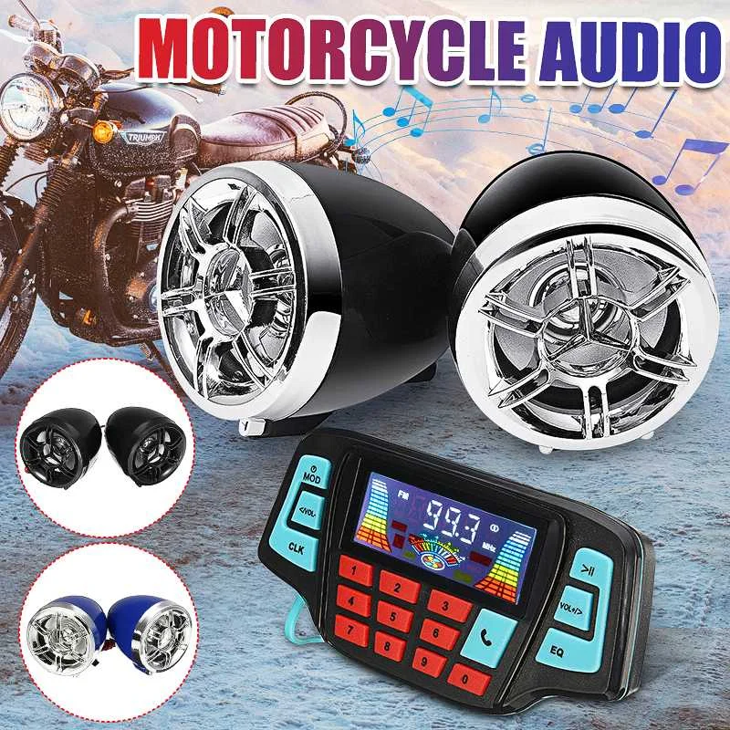 bluetooth Motorcycle Studio Audio Sound System Speakers FM Radio MP3 Music Player Scooter ATV Remote Control Alarm Speaker
bluetooth Motorcycle Studio Audio Sound System Speakers FM Radio MP3 Music Player Scooter ATV Remote Control Alarm Speaker