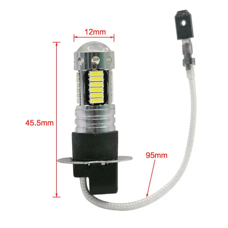 2pcs Car LED Bulbs Conversion Kit Daytime Running Lamps Fog Driving Lights H3 100W 6000K Super White Lamps Auto Accessories
2pcs Car LED Bulbs Conversion Kit Daytime Running Lamps Fog Driving Lights H3 100W 6000K Super White Lamps Auto Accessories