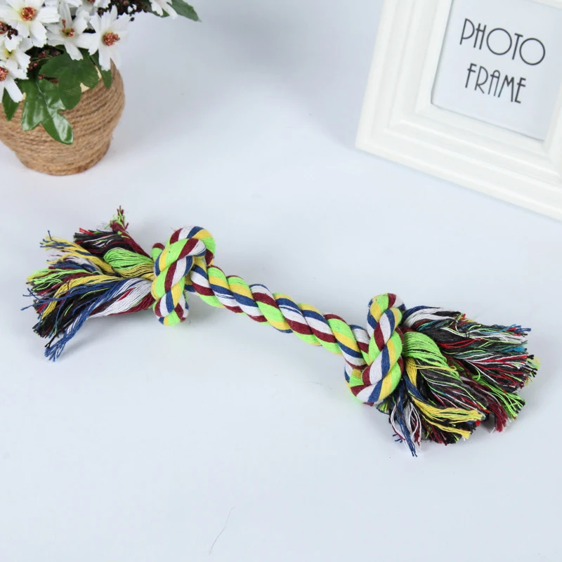 18/23cm Cotton Rope Chew Knot Toy Puppy Cat Durable Braided Bone Rope Teeth Cleaning Molar Toy Pet Supplies Random Color
18/23cm Cotton Rope Chew Knot Toy Puppy Cat Durable Braided Bone Rope Teeth Cleaning Molar Toy Pet Supplies Random Color
