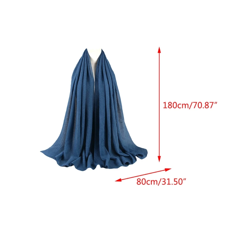 3Pcs Women Muslim Cotton Hijab Head Scarf Simple Plain Solid Color Pleated Crinkled Shawl Wrap Twill Crumple Cover-Up
3Pcs Women Muslim Cotton Hijab Head Scarf Simple Plain Solid Color Pleated Crinkled Shawl Wrap Twill Crumple Cover-Up