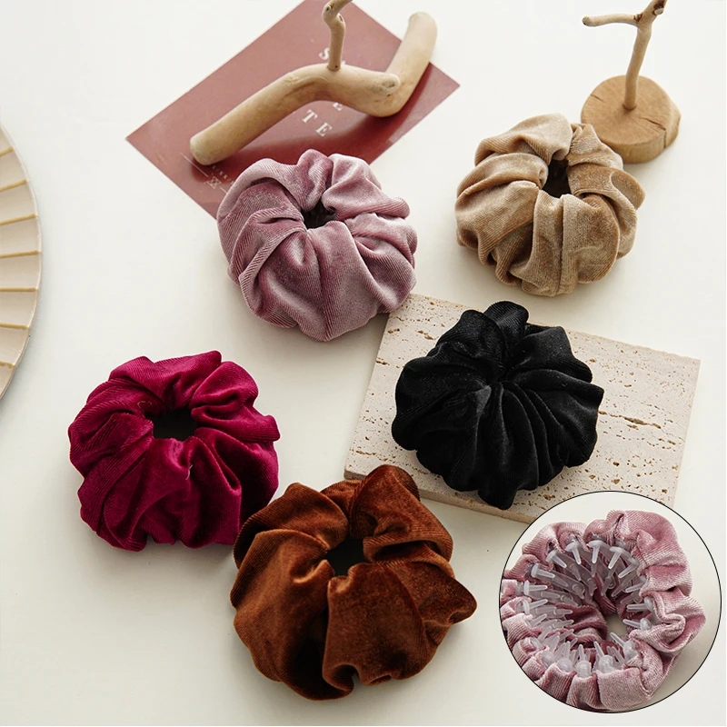 Korean Style Fashionable Velvet Hair Ring Temperament Simplicity Headdress Creative Unique Pretty Bird's Nest Hair Artifact
Korean Style Fashionable Velvet Hair Ring Temperament Simplicity Headdress Creative Unique Pretty Bird's Nest Hair Artifact