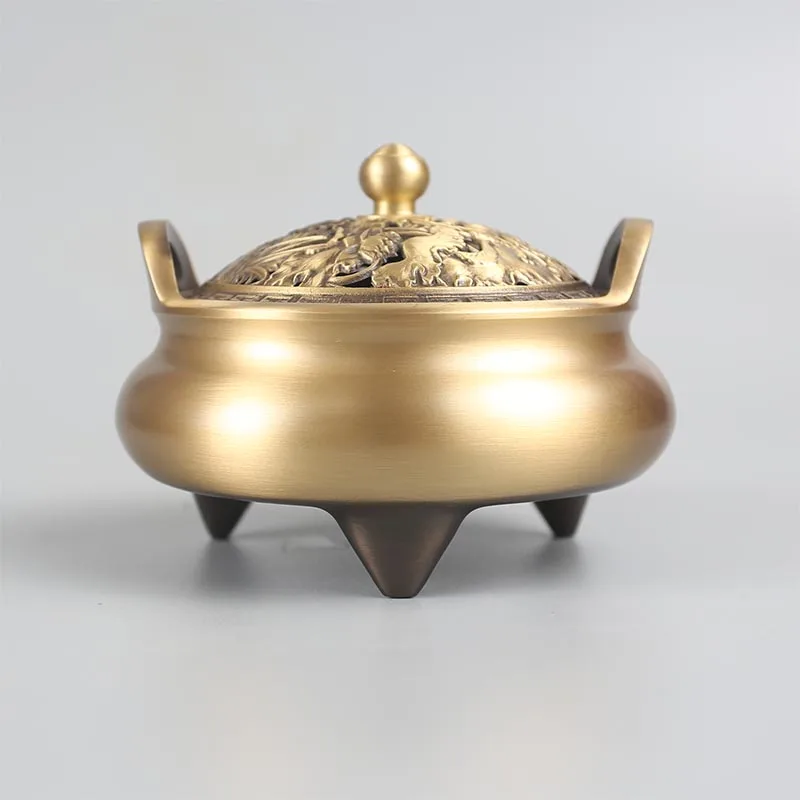 Pure copper household indoor incense burner incense burner thread incense plug large Xuande incense burner
Pure copper household indoor incense burner incense burner thread incense plug large Xuande incense burner