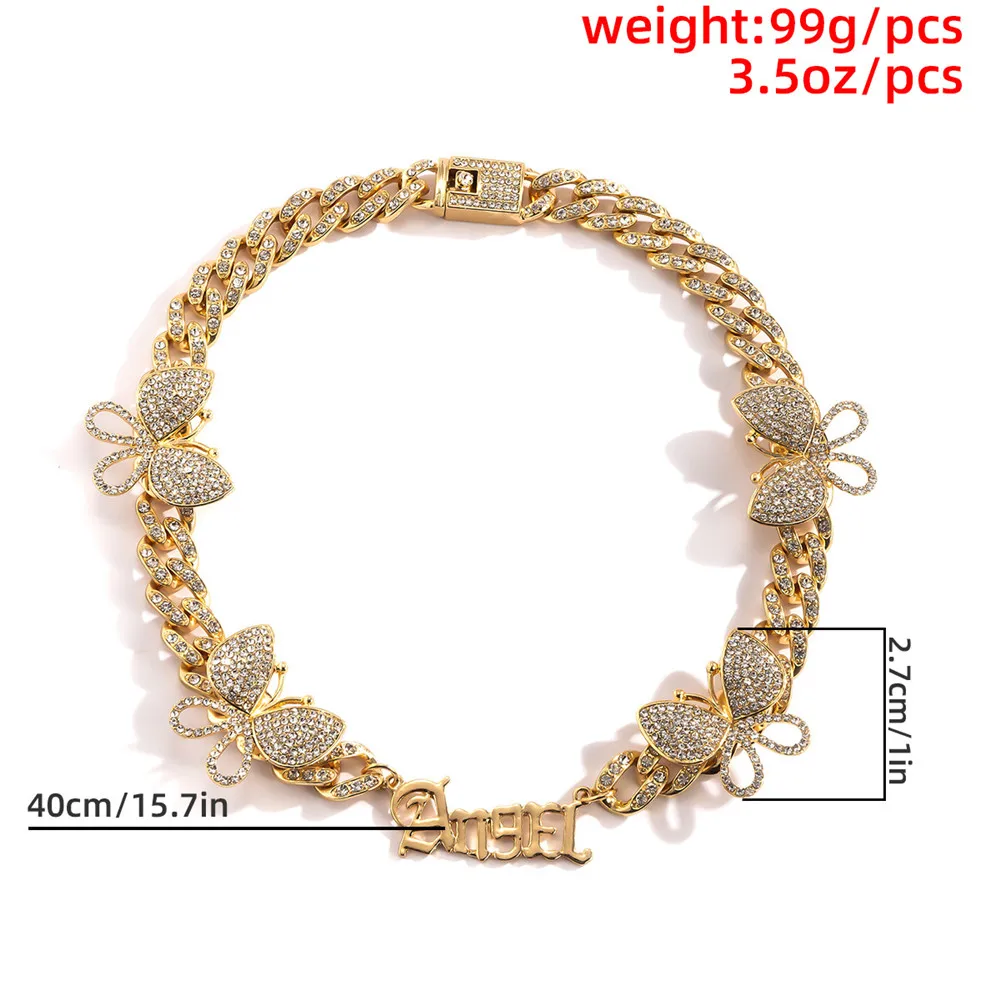 Cosysail Shiny Rinestone Butterfly Choker Necklace Cute Angel Letter Necklace Chunky Crystal Collar Necklace Women Jewelry Gift
Cosysail Shiny Rinestone Butterfly Choker Necklace Cute Angel Letter Necklace Chunky Crystal Collar Necklace Women Jewelry Gift