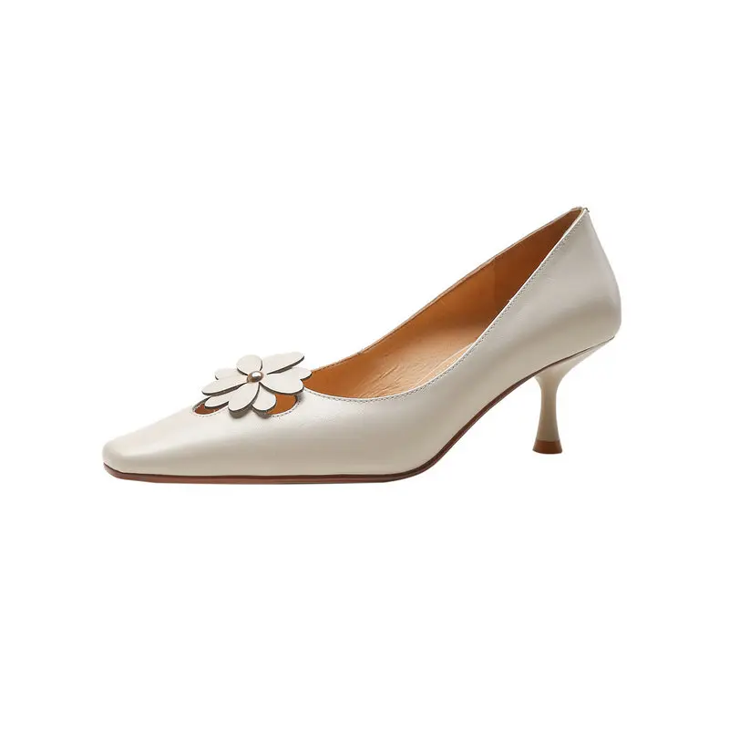 Salu Elegant Shallow Shoes Woman Heels Fashion Newest Genuine Leather Shoes for Women Wedding Pointed Toe High Heels Pumps
Salu Elegant Shallow Shoes Woman Heels Fashion Newest Genuine Leather Shoes for Women Wedding Pointed Toe High Heels Pumps