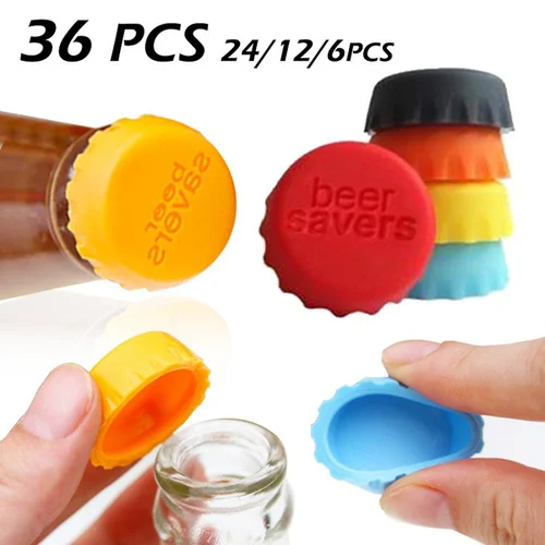 36pcs/set Reusable Silicone Bottle Fresh-keeping Cap Stopper for Bottle Soda Beer Cap Stopper Bar Utensils Bar Accessories
36pcs/set Reusable Silicone Bottle Fresh-keeping Cap Stopper for Bottle Soda Beer Cap Stopper Bar Utensils Bar Accessories