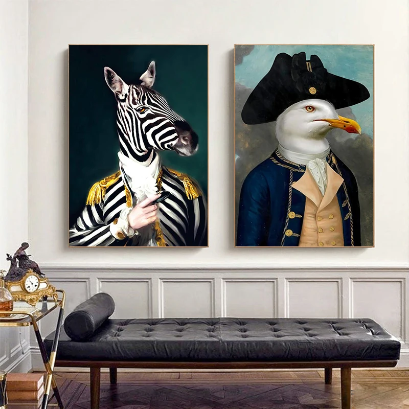 Funny Art Animals Canvas Paintings Abstract Zebra In Military Uniform Posters Prints Wall Art Picture for Living Room Home Decor
Funny Art Animals Canvas Paintings Abstract Zebra In Military Uniform Posters Prints Wall Art Picture for Living Room Home Decor