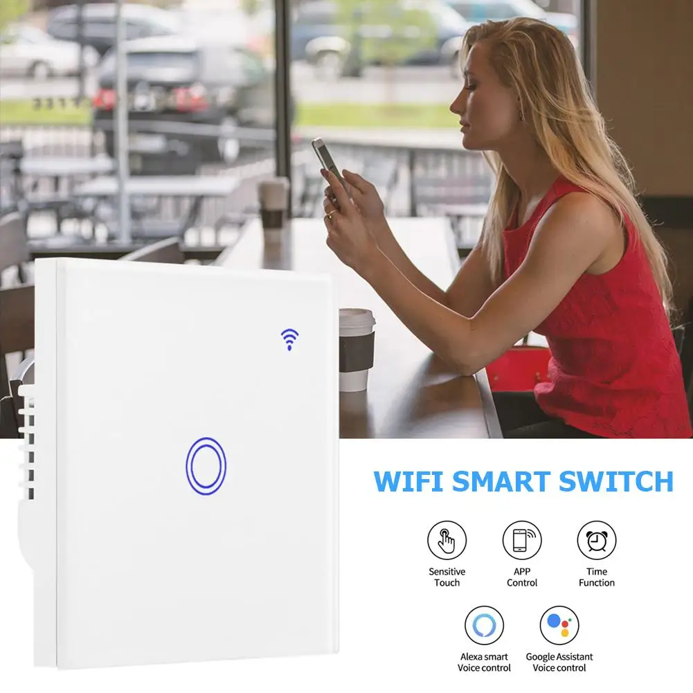 New Wifi Intelligent Switch Voice Control Switch APP Remote Control Switch Single Control Double Control Three Control (2C)
New Wifi Intelligent Switch Voice Control Switch APP Remote Control Switch Single Control Double Control Three Control (2C)