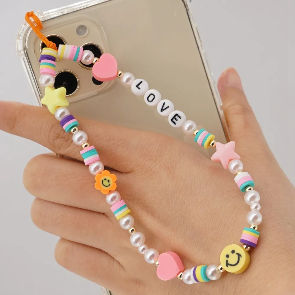 Bohemian Love Letter Phone Strap Chains Lanyard Hang Mobile Face Beads Telephone Jewelry for Women Beaded Cell Phone Accessories
Bohemian Love Letter Phone Strap Chains Lanyard Hang Mobile Face Beads Telephone Jewelry for Women Beaded Cell Phone Accessories