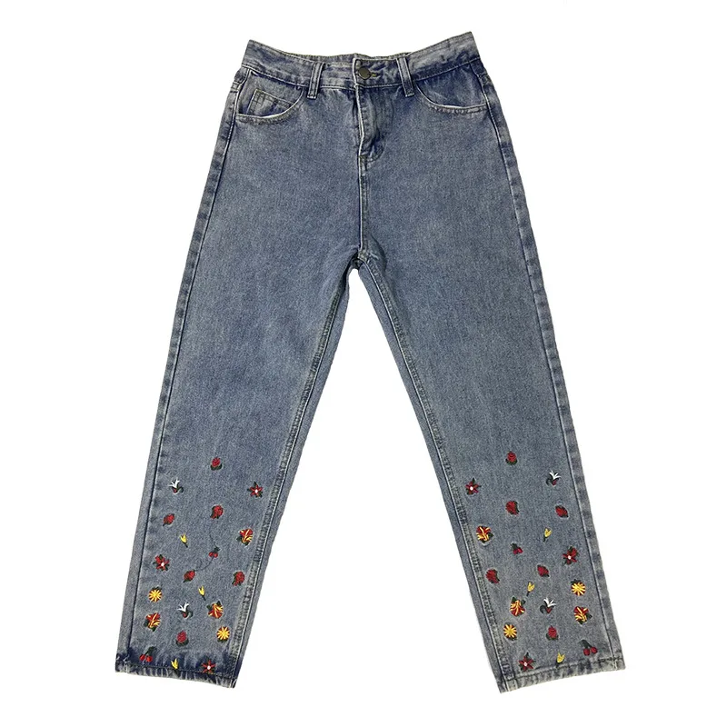 New Jeans Women's High-waist Slim-fit Tight-fitting Embroidery Casual Temperament Women's Ripped Skinny Jeans for Teen Girls
New Jeans Women's High-waist Slim-fit Tight-fitting Embroidery Casual Temperament Women's Ripped Skinny Jeans for Teen Girls
