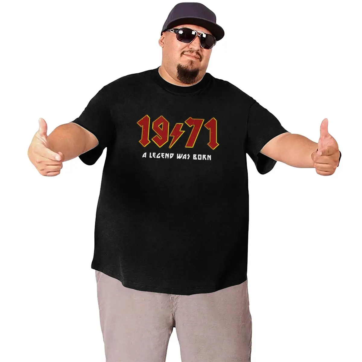 Мужская футболка в стиле ретро белая большого размера 50-х годов для взрослых