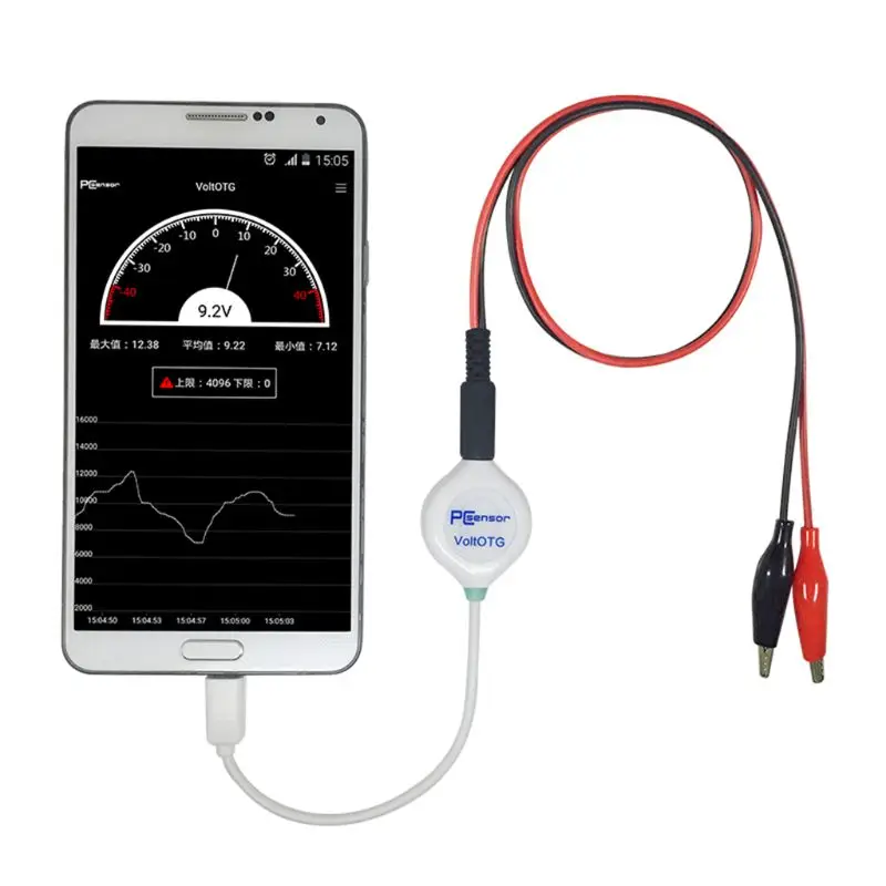 USB Voltage Meter OTG Interface for Android Phone USB Tester Voltmeter -40~ 40V DC Data Save File Function Voltmeter
USB Voltage Meter OTG Interface for Android Phone USB Tester Voltmeter -40~ 40V DC Data Save File Function Voltmeter