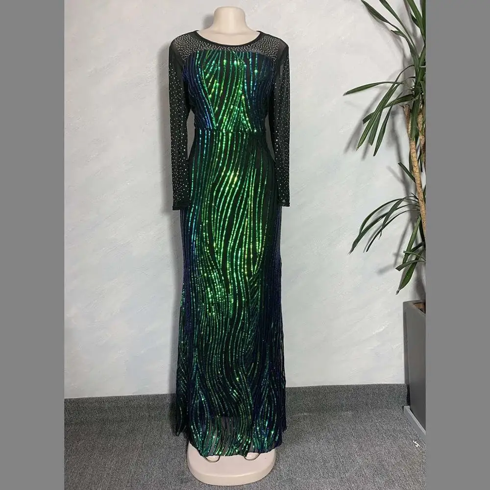 High-end unique Elastic sequins Mermaid skirt Sexy Slim Rhinestone African lady Party Wedding dresses 
High-end unique Elastic sequins Mermaid skirt Sexy Slim Rhinestone African lady Party Wedding dresses