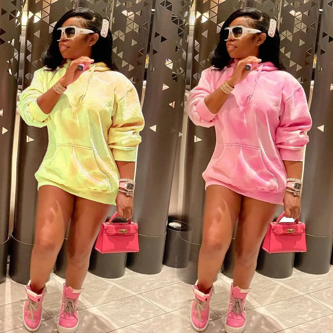 Tie Dye Print Long Sleeve Mini Dress for Women Casual Hoodies Thick Warm Autumn Winter Dresses Streetwear Hoody Vestido
Tie Dye Print Long Sleeve Mini Dress for Women Casual Hoodies Thick Warm Autumn Winter Dresses Streetwear Hoody Vestido