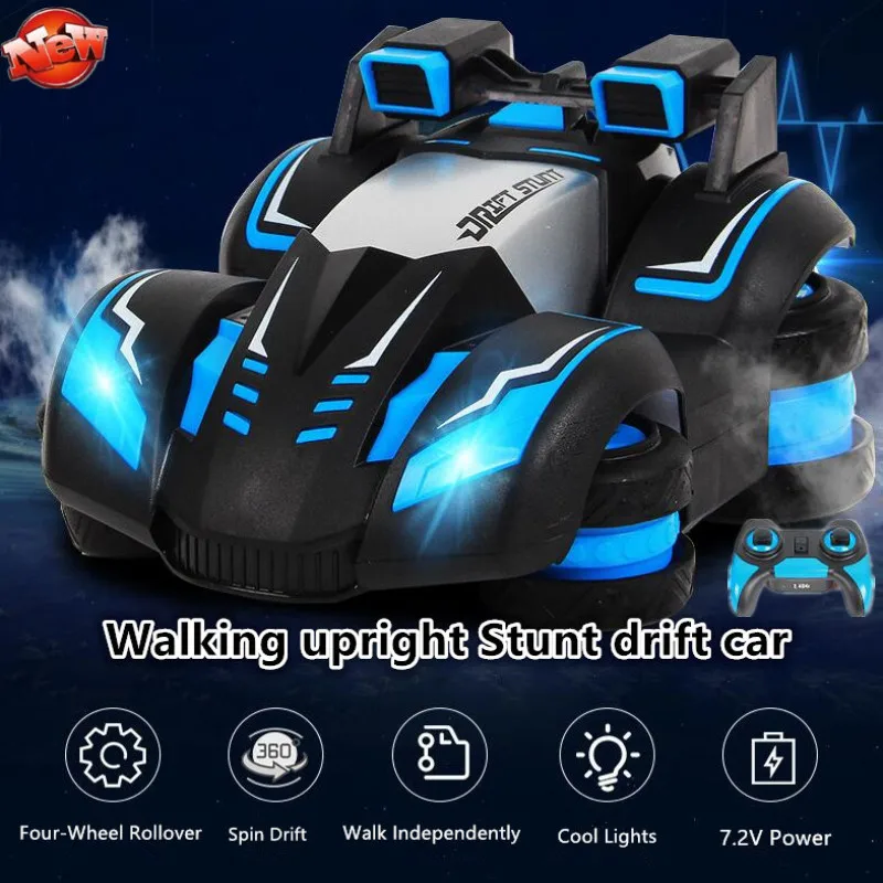 Four-Wheel Drive Stunt Drift Remote Control Car 2.4G RC Off-Road Drop-Resistant Cool Light Stand Remote Control Car Children Toy
Four-Wheel Drive Stunt Drift Remote Control Car 2.4G RC Off-Road Drop-Resistant Cool Light Stand Remote Control Car Children Toy