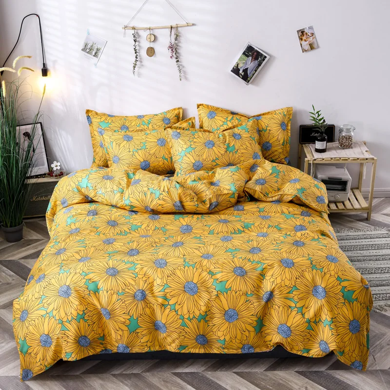 Chinese Sunflower Comforter Bedding Set King Queen Full Home Textile Duvet Cover Sheet Pillowcase Adult Beds Sheet Washed Cotton
Chinese Sunflower Comforter Bedding Set King Queen Full Home Textile Duvet Cover Sheet Pillowcase Adult Beds Sheet Washed Cotton