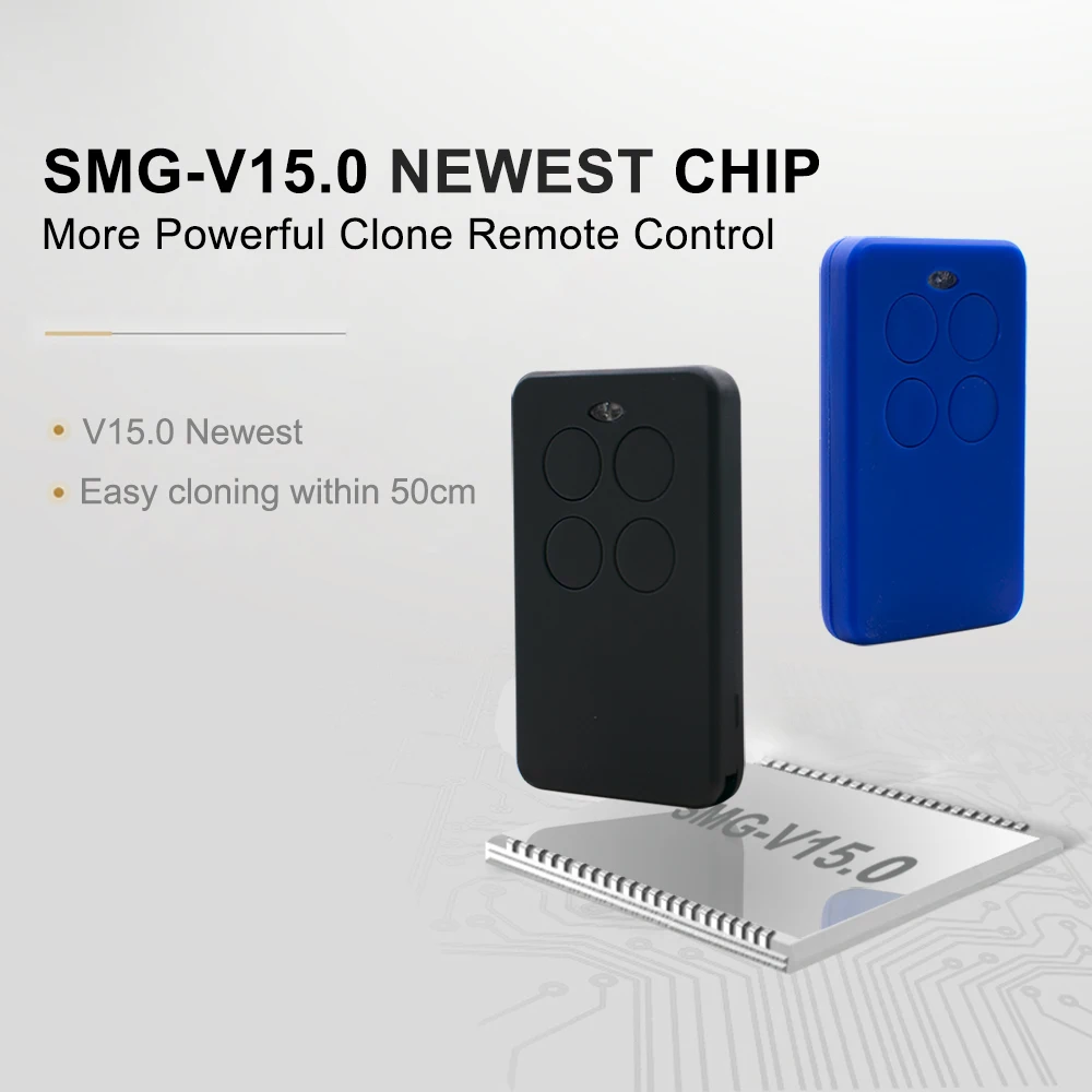 Multi-Frequency 280-900MHz Garage Remote Control Command 433.92MHz Transmitter Gate Rolling Code | Безопасность и защита