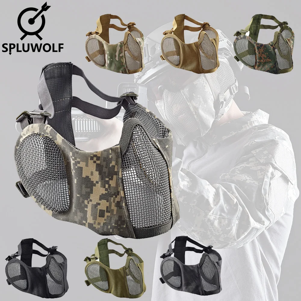 Steel Mesh Airsoft Shooting Military Tactical Hunting Masks Paintball Masks with Lengthen Ear Protection
Steel Mesh Airsoft Shooting Military Tactical Hunting Masks Paintball Masks with Lengthen Ear Protection