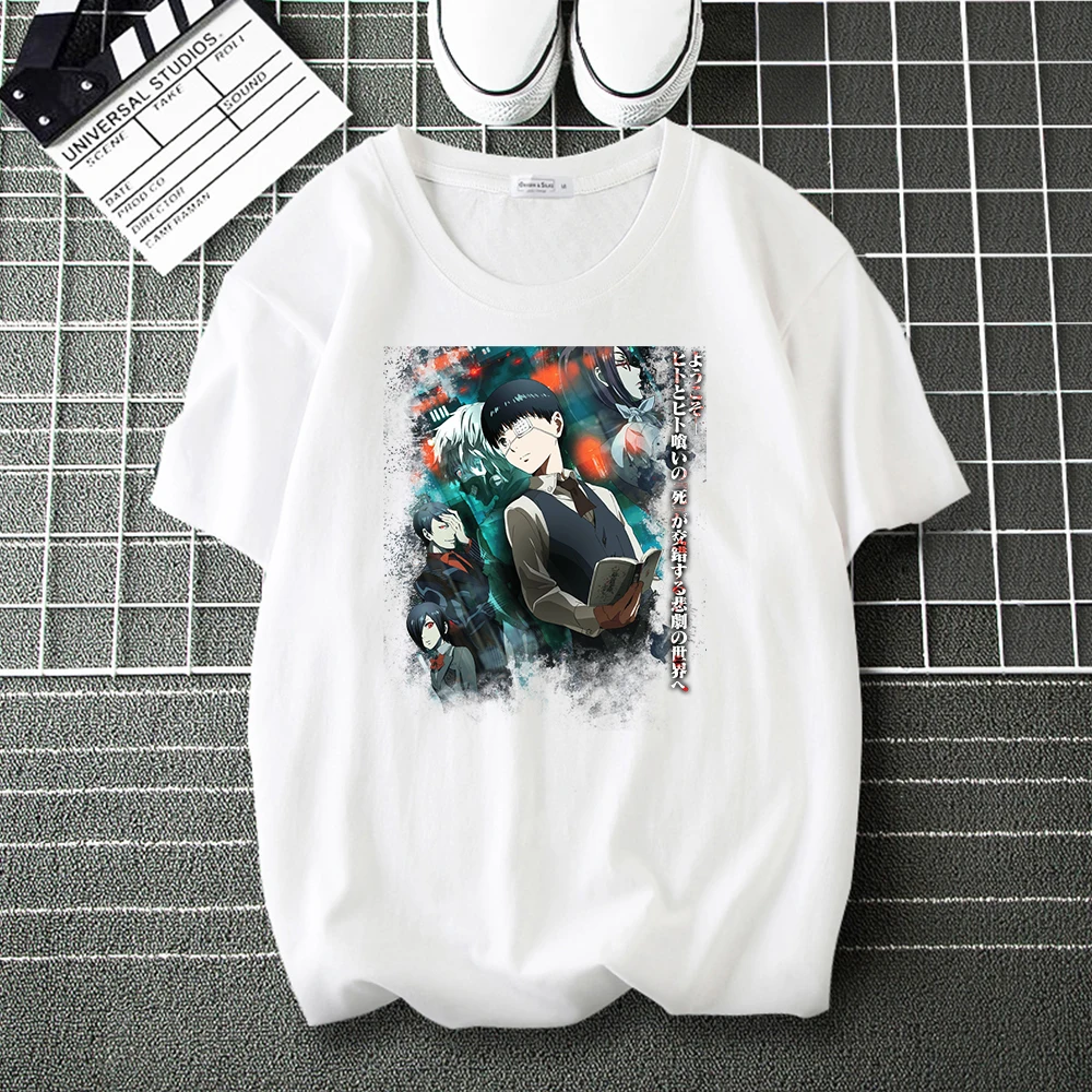 Футболка мужская с японским аниме «Токийский Гуль» 
Футболка мужская с японским аниме «Токийский Гуль»