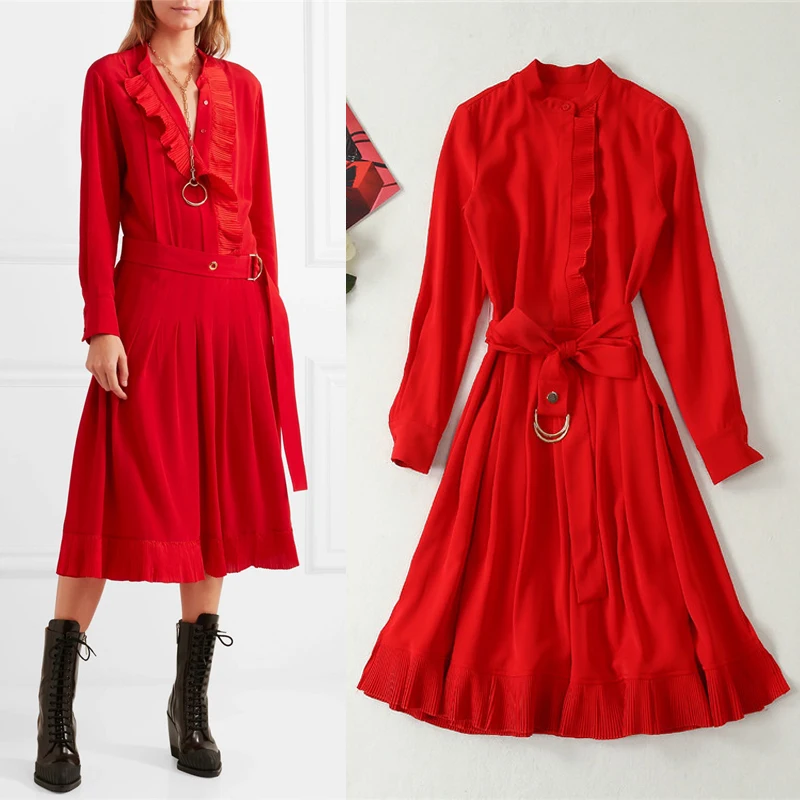 and New style spring summer 2021 fashion solid color pleated lace low waist lace loose temperament novel dress
and New style spring summer 2021 fashion solid color pleated lace low waist lace loose temperament novel dress