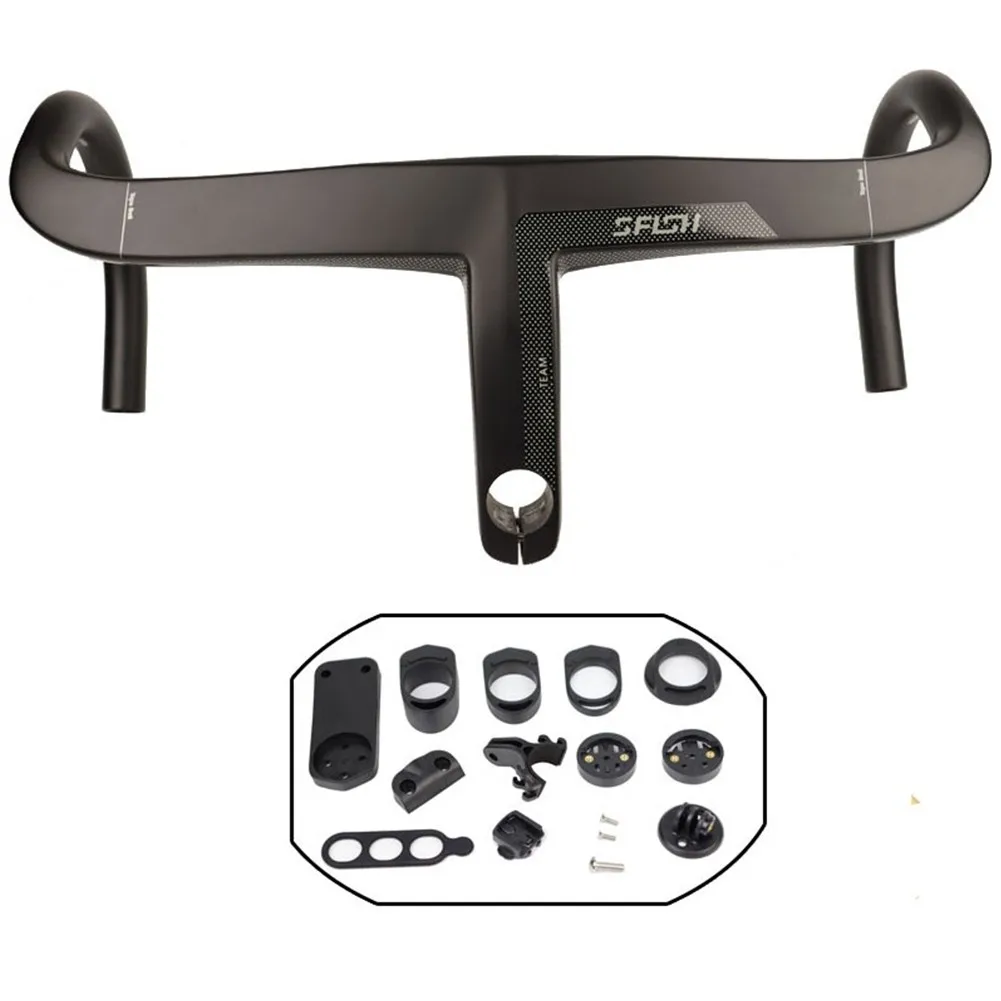 Bike Carbon Intergrated Handlebar Set For 28.6mm Fork Steer With Bicycle Computer Mount For Garmin Bryton CATEYE Igpsort
Bike Carbon Intergrated Handlebar Set For 28.6mm Fork Steer With Bicycle Computer Mount For Garmin Bryton CATEYE Igpsort