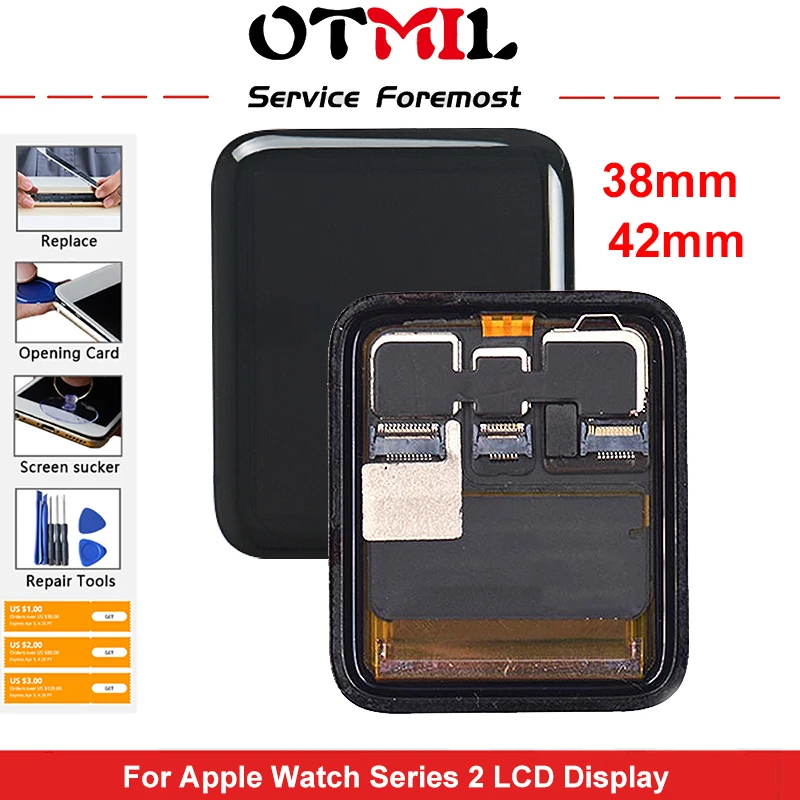 ЖК-дисплей OTMIL для Apple Watch Series 2, сенсорный ЖК-экран 38 мм 42 мм для Apple Watch 2 S2 Gen 2, спортивный/сапфировый дигитайзер
ЖК-дисплей OTMIL для Apple Watch Series 2, сенсорный ЖК-экран 38 мм 42 мм для Apple Watch 2 S2 Gen 2, спортивный/сапфировый дигитайзер