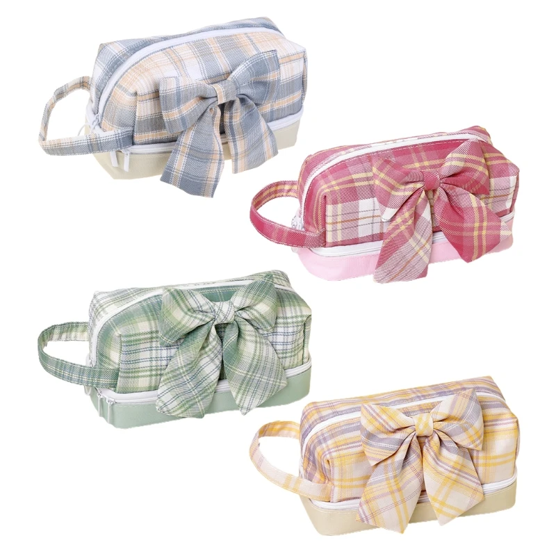 Ручной 2-слойный пенал, моющаяся подставка, портативная Милая большая дизайнерская ручка с бантом, милая дорожная сумка для хранения
Ручной 2-слойный пенал, моющаяся подставка, портативная Милая большая дизайнерская ручка с бантом, милая дорожная сумка для хранения