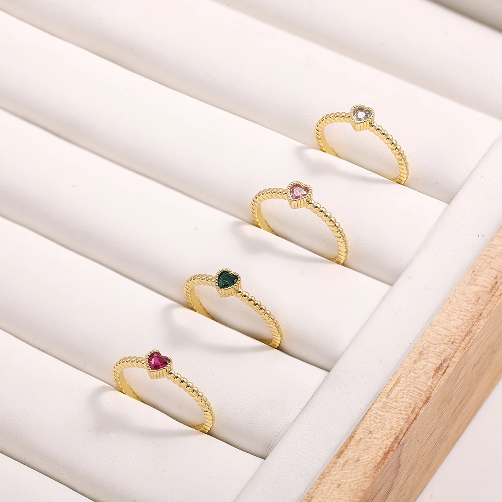 Classical Multicolor Crystal Heart Wedding Rings for Women New Fashion Geometric Gold Color Adjustable Finger Rings Jeweley Gift
Classical Multicolor Crystal Heart Wedding Rings for Women New Fashion Geometric Gold Color Adjustable Finger Rings Jeweley Gift